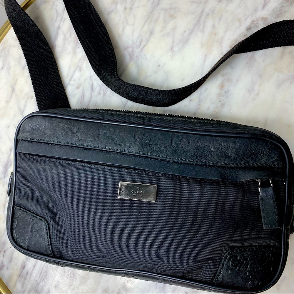 ✨Vintage Gucci GG Supreme Belt Bag Fanny Pack Bumbag Beige Coated Canvas Italy✨